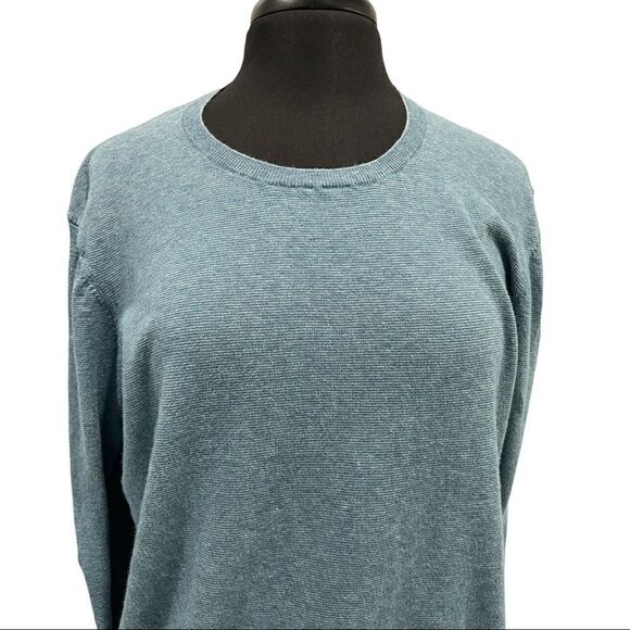 𝅺BONOBOS Slim Lightweight Feeder Stripe Crewneck Pullover Sweater Sz XL - Picture 2 of 15